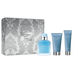 D&G LIGHT BLUE INTENSE EDP 100ML M SET 3PC D&G LIGHT BLUE INTENSE EDP 100ML M SET 3PC